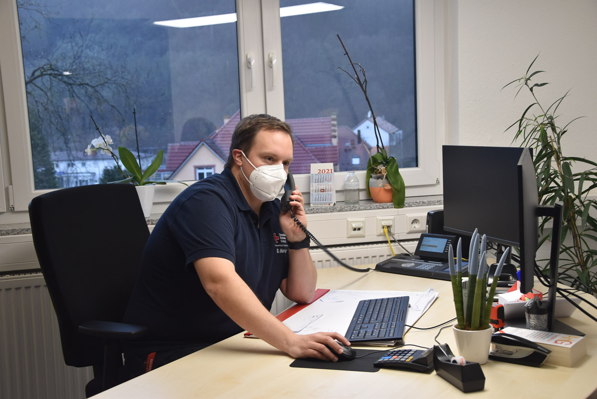 Auf dem Foto ist DRK-Ehrenamtskoordinator Stefan Merkert zu sehen.